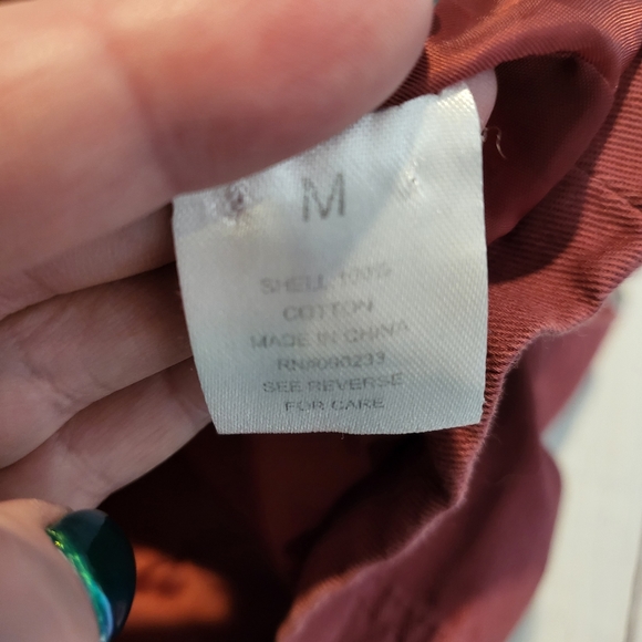 LA Hearts Dusty Maroon Zip-Front Utility Jacket - Size M - Picture 6 of 13